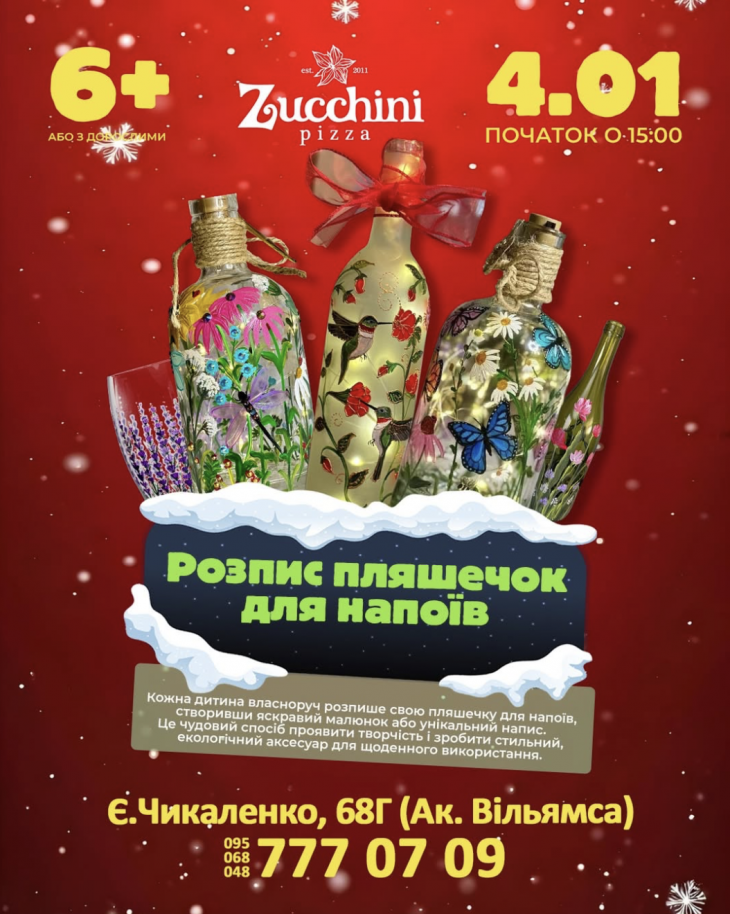 Мастер-класс по росписи бутылочек для напитков Мастер-класс по росписи бутылочек для напитков