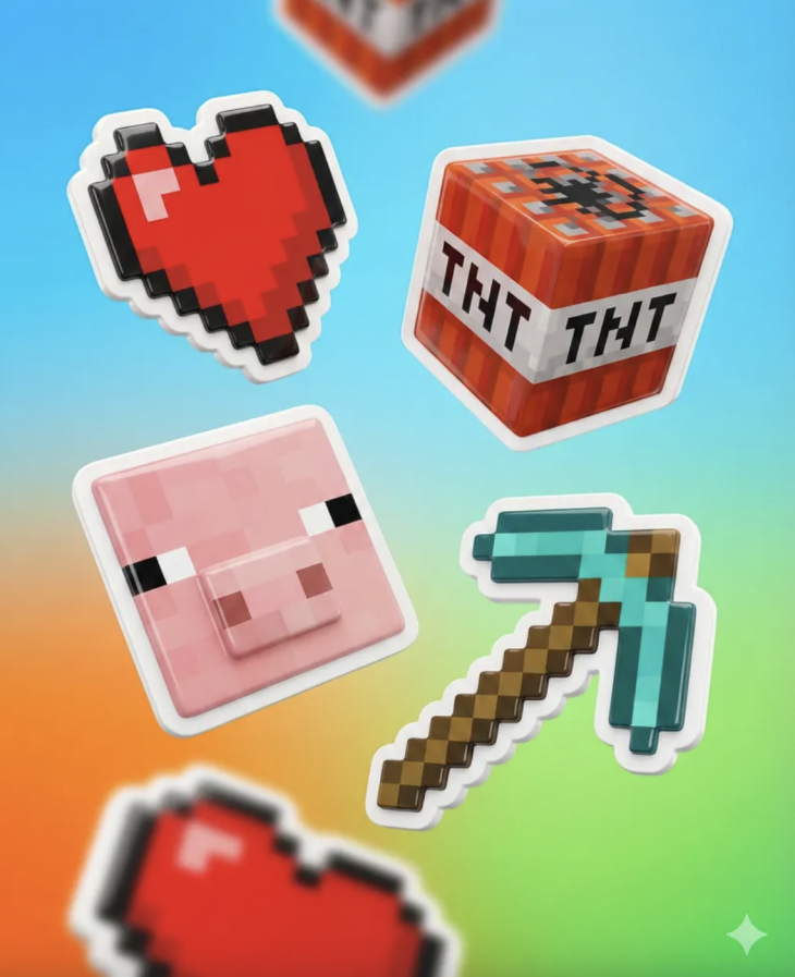 Створення власного стікерпаку у стилі Minecraft