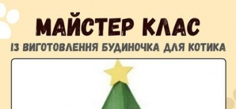 Майстер-клас з виготовлення будиночка для котика.