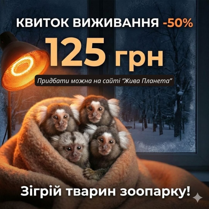 Квиток виживання у зоопарку "Жива планета"