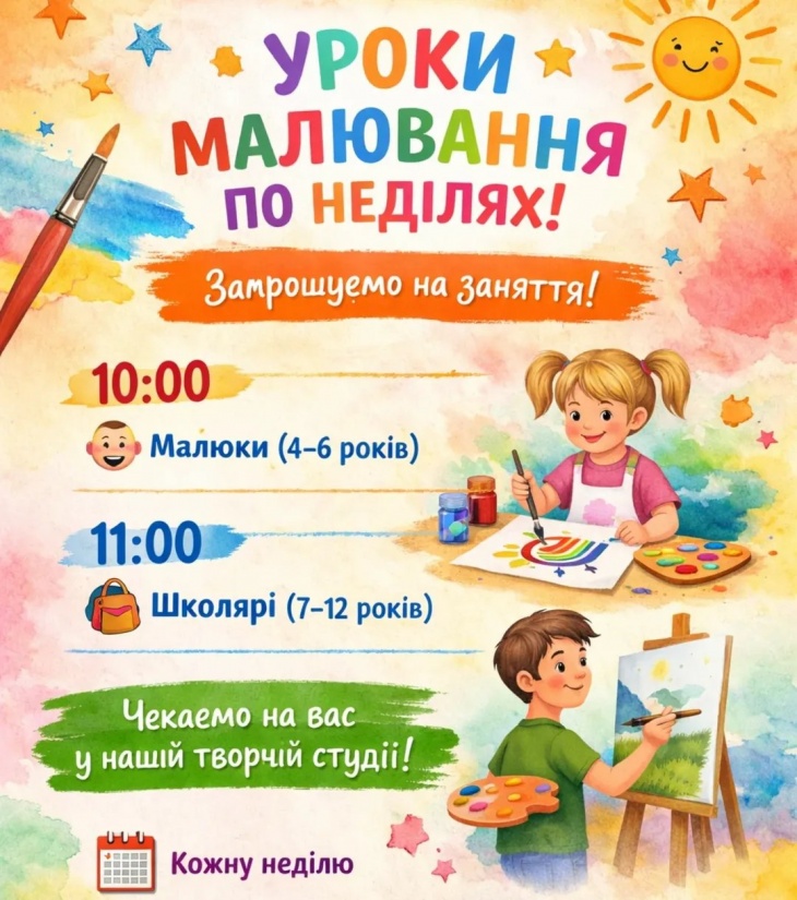 Уроки малювання в «VIBE STUDIO»