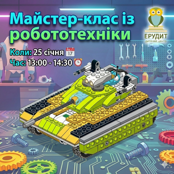 Майстер-клас із робототехніки: будуємо Танк