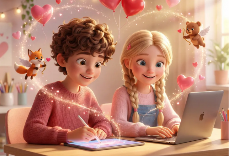 Создание собственного мультфильма ко Дню влюбленных