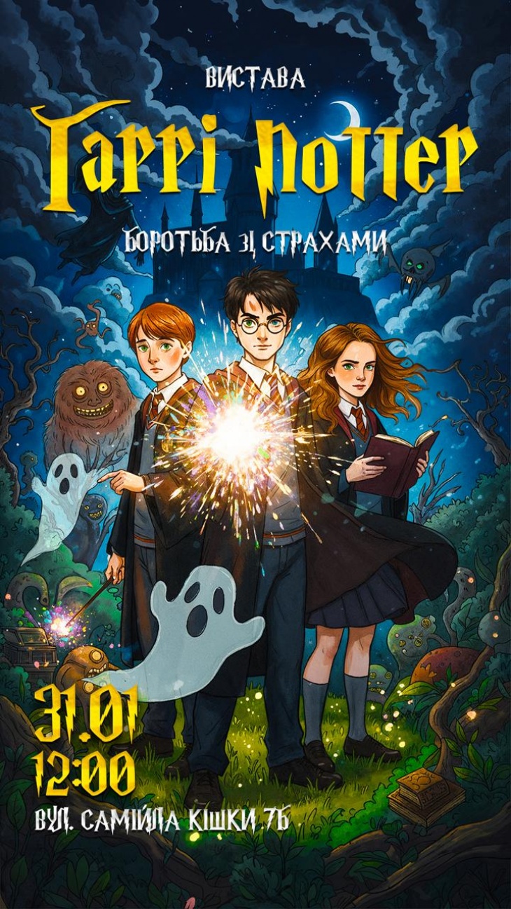 Сімейна магічна вистава «Гаррі Поттер. Боротьба зі страхами»