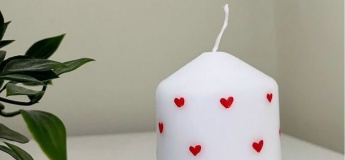 Розписуємо свічки акриловими фарбами