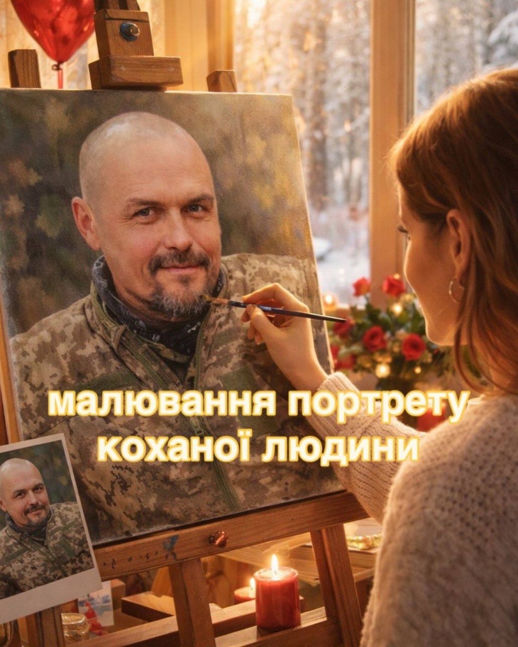Романтична майстерка - Малювання портрета коханої людини.
