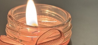 Детский мастер-класс "Свеча-валентинка"