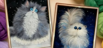 Мастер-класс по рисованию шерстью