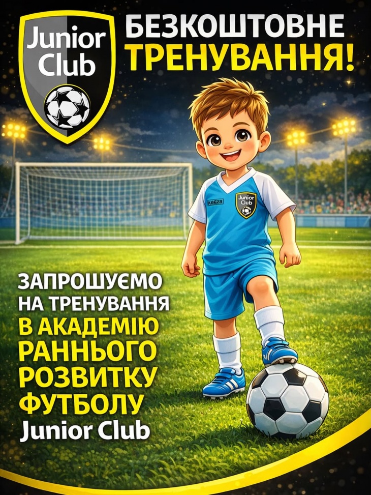 Безкоштовне тренування в Junior club Безкоштовне тренування в Junior club