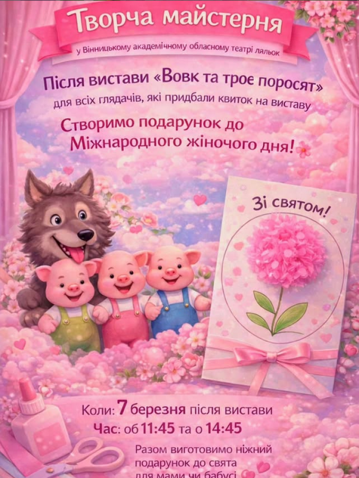 Творча майстерня у театрі ляльок