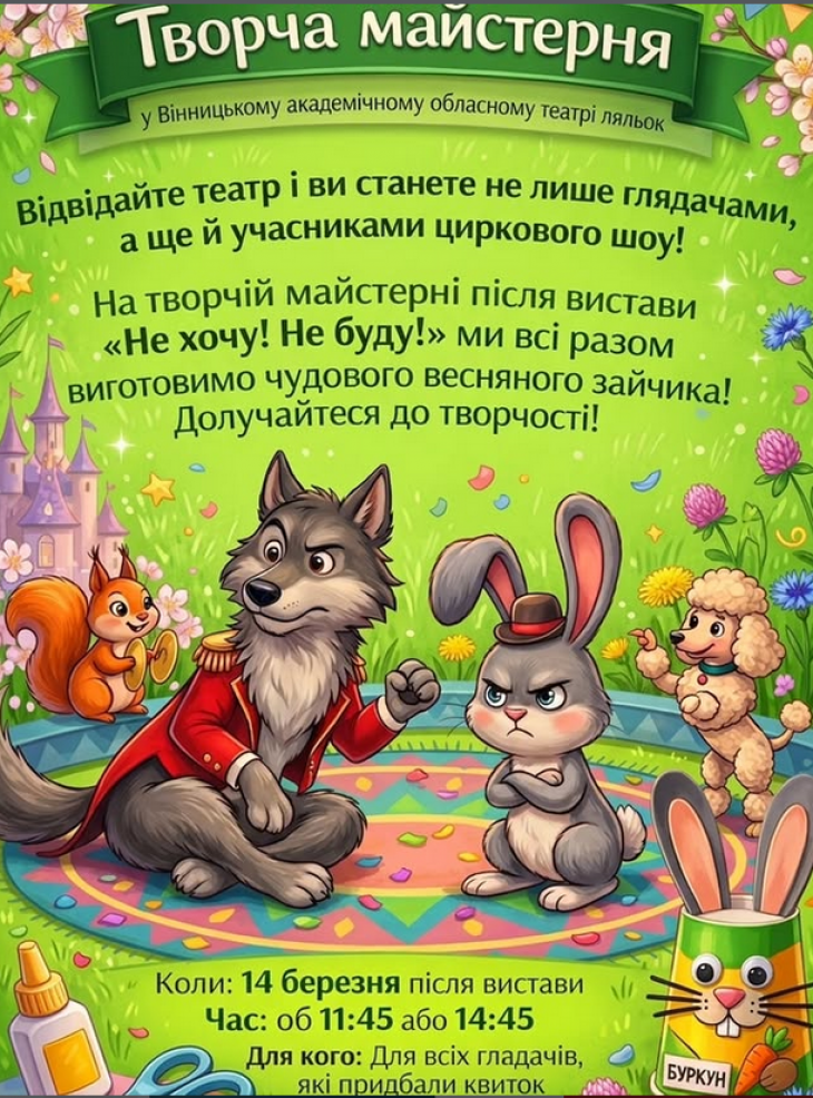 Творча майстерня у театрі ляльок