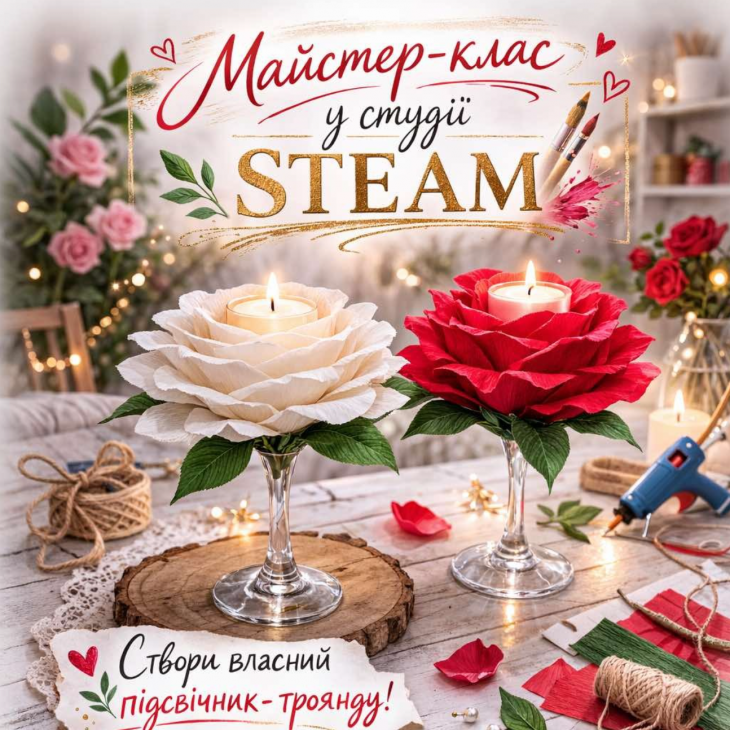 Майстер-клас “Підсвічник-троянда своїми руками”