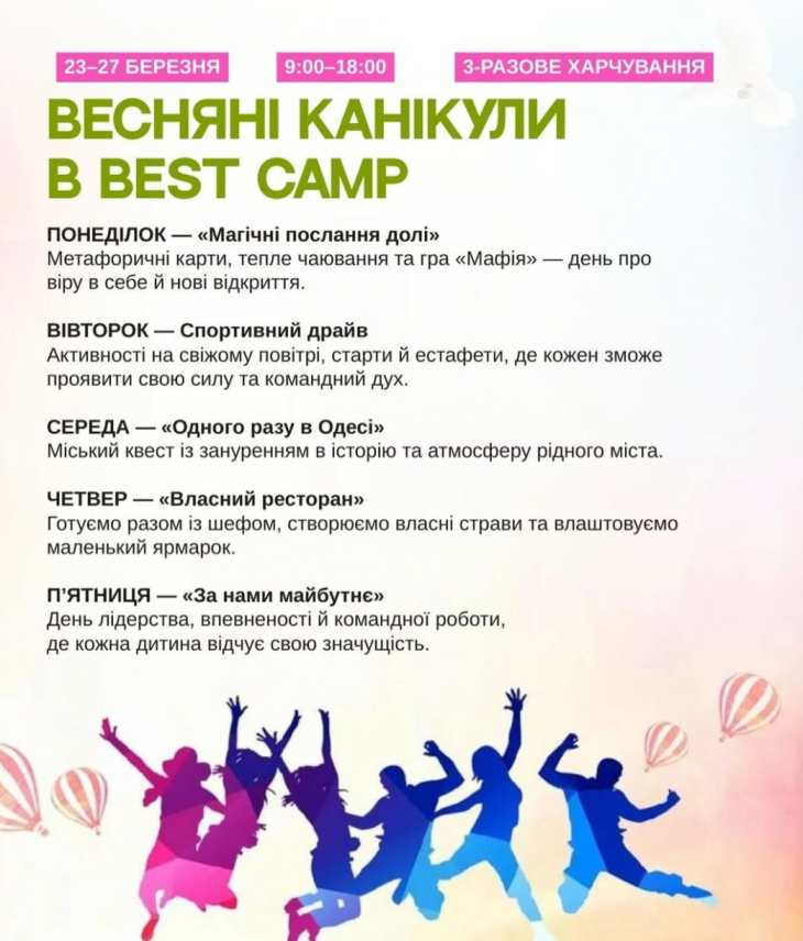 Весняні канікули у BEST CAMP