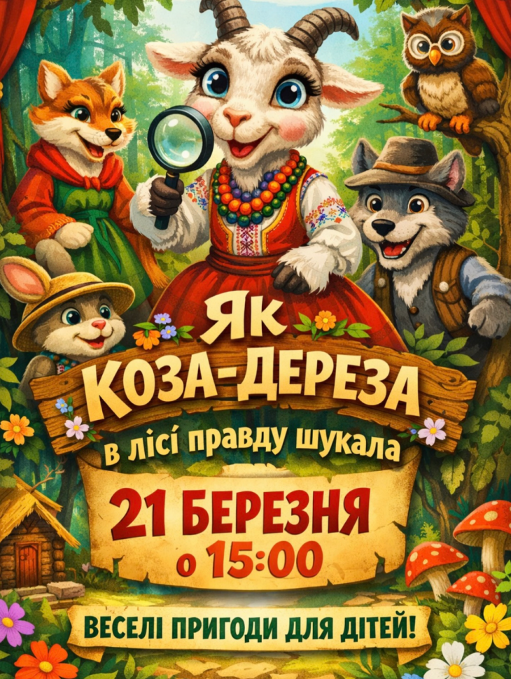 Летьковый театр «КАК КОЗА-ДЕРЕЗА в лесу правду искала»