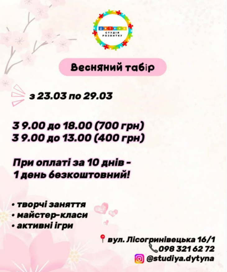 Весняні канікули