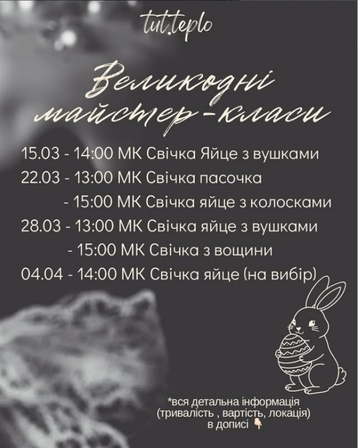 Великодні майстер-класи