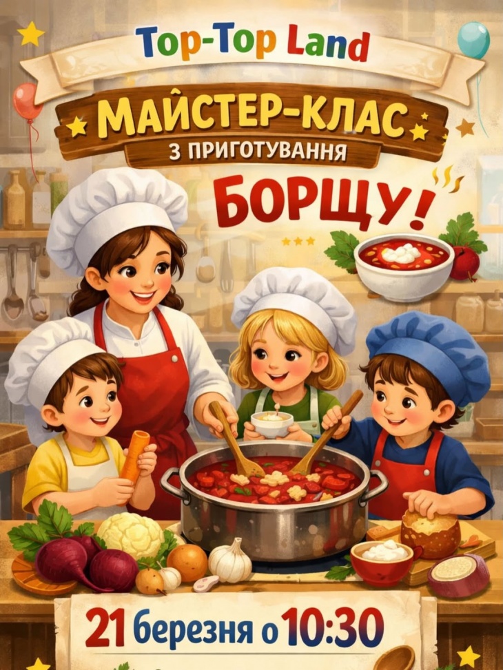 Кулінарний майстер-клас у Top-Top Land