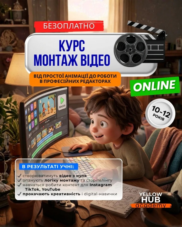 Онлайн курс "Монтаж відео"