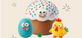 Мастер-класс «Пасхальная композиция из воздушного пластилина»