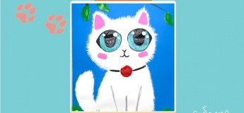 Майстер-клас із малювання «Весняний котик»