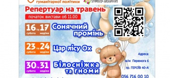 Афіша місяця у Дніпровському театрі ляльок