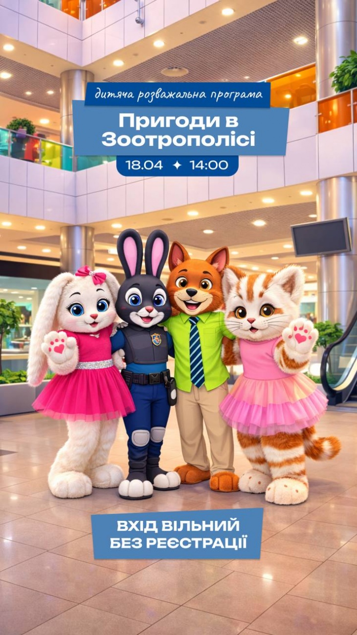Приглашаем вас в город приключений — «Зоотрополис» в ТРЦ Dafi!