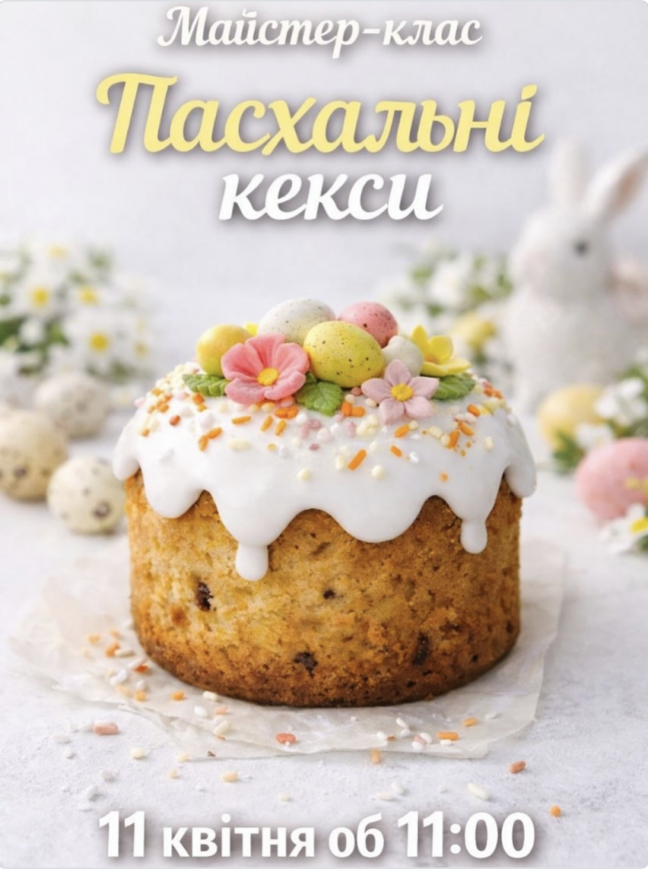 Майстер-клас "Пасхальні кекси"