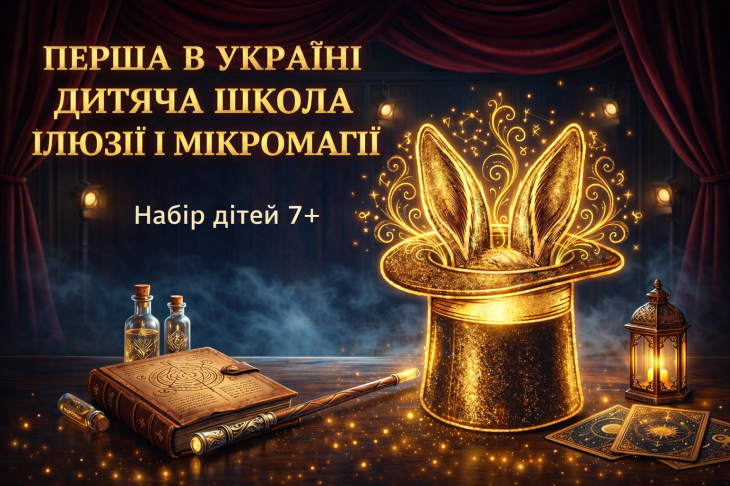 Перша в Україні дитяча школа ілюзії та мікромагії Перша в Україні дитяча школа ілюзії та мікромагії