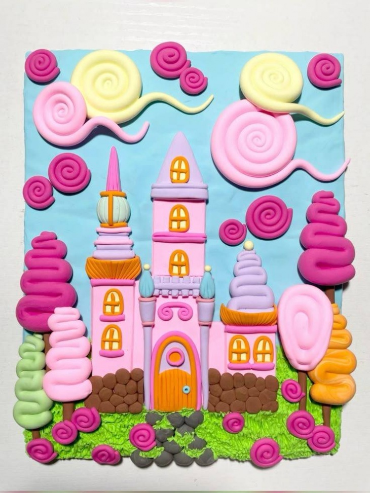 Картина з повітряного пластиліну