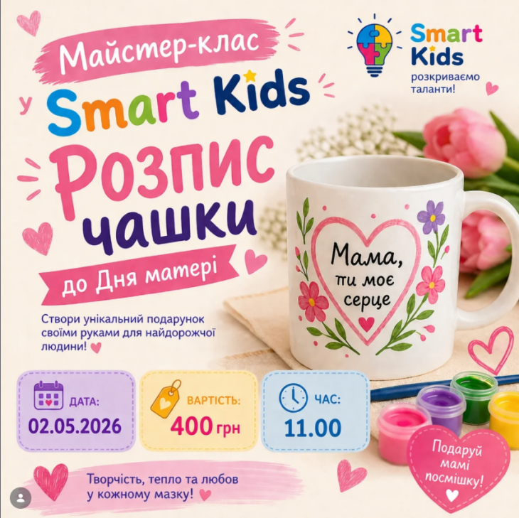 Майстер-клас до Дня матері у Smart Kids