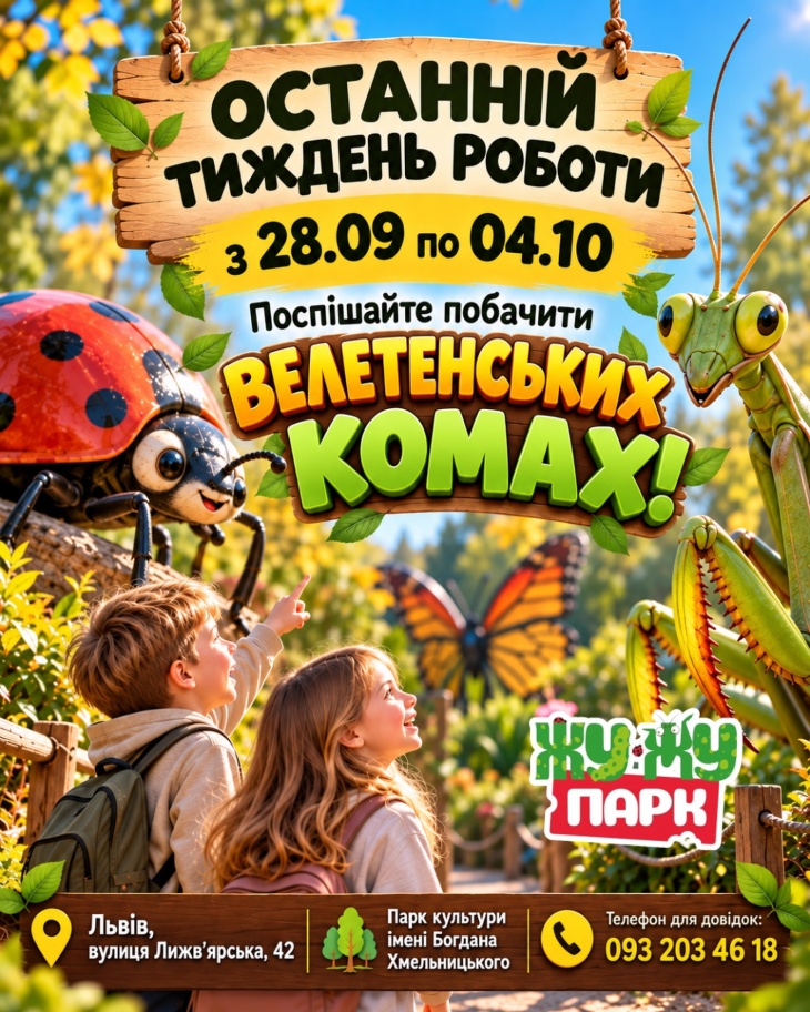 Запрошуємо в Жу-Жу Парк - останній тиждень роботи
