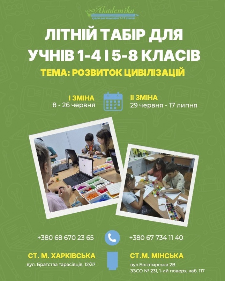 Літній табір "Розвиток цивілізацій"