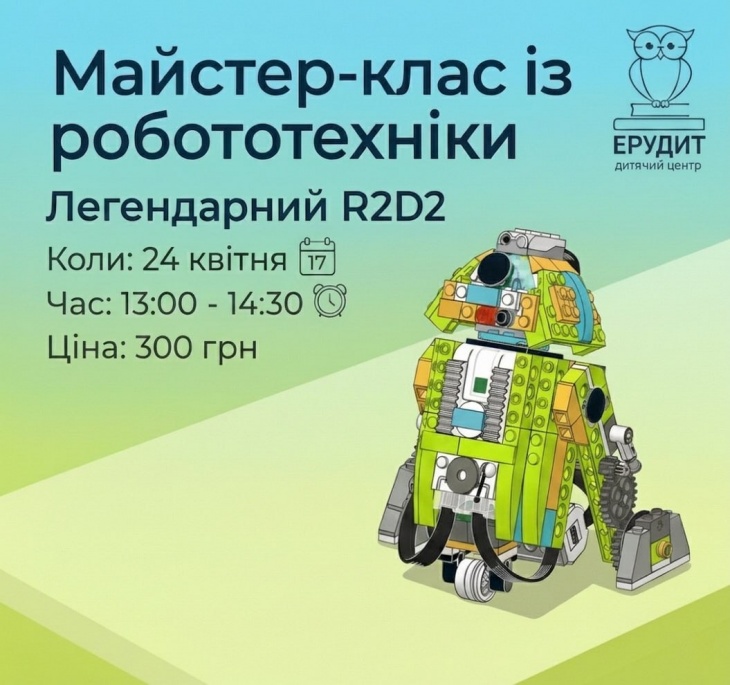 Майстер-клас із робототехніки: Створюємо легендарного R2D2