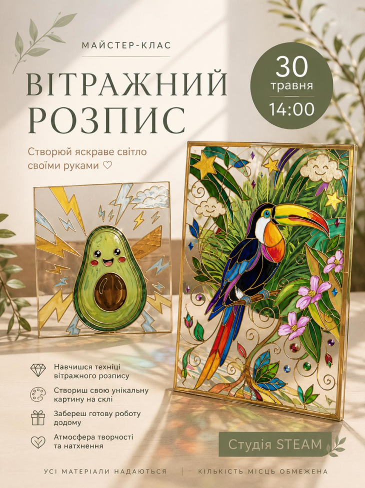 Творчий майстер-клас «Вітражний розпис»