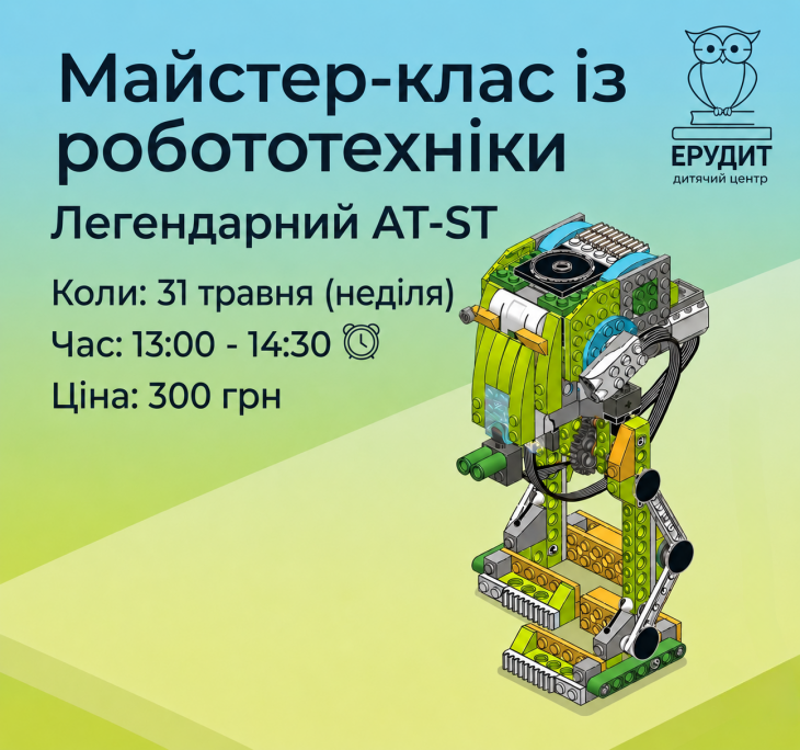 Майстер-клас із робототехніки: Створюємо легендарний AT-ST