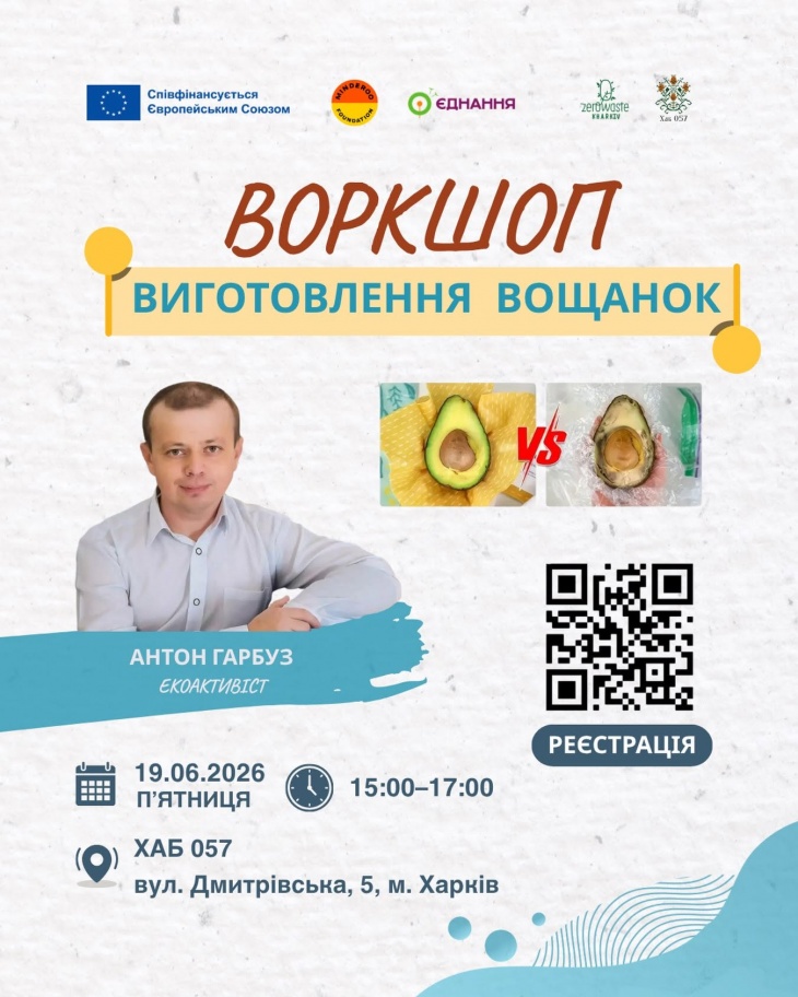 Воркшоп із виготовлення багаторазових екологічних вощанок