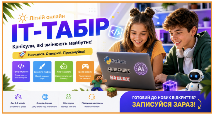 Літній IT-табір онлайн Літній IT-табір онлайн