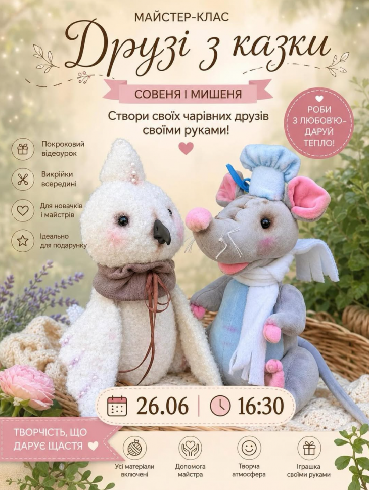 МАСТЕР-КЛАСС «ДРУЗЬЯ ИЗ СКАЗКИ» МАСТЕР-КЛАСС «ДРУЗЬЯ ИЗ СКАЗКИ»