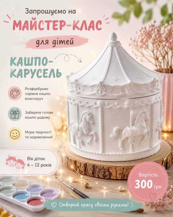 Творчий майстер-клас для дітей Творчий майстер-клас для дітей