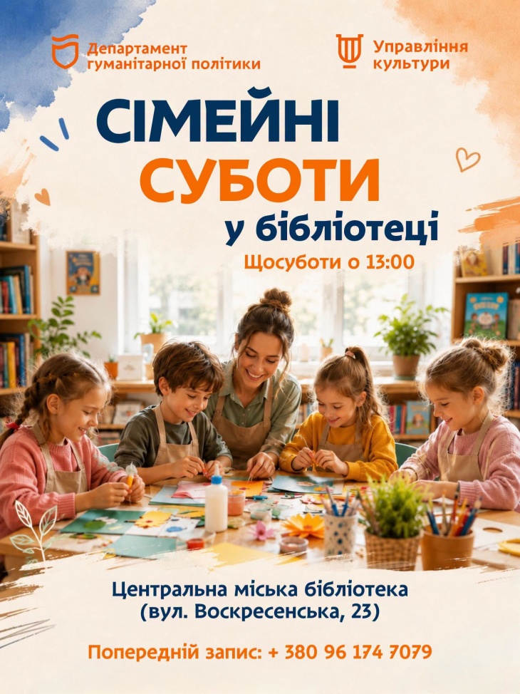 «Сімейні суботи» в Центральній бібліотеці «Сімейні суботи» в Центральній бібліотеці