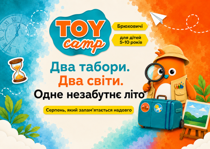 Літній табір Toy Camp у Брюховичах для дітей 5-10 років