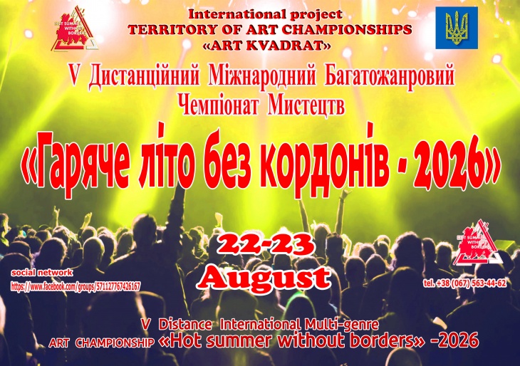 Дистанционный чемпионат искусств «Горячее лето без границ – 2026» Дистанционный чемпионат искусств «Горячее лето без границ – 2026»