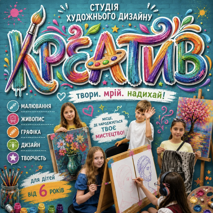 Новий набір до Студії художнього дизайну «Креатив» Новий набір до Студії художнього дизайну «Креатив»