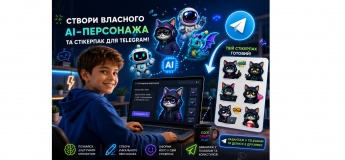 Створи власного AI-персонажа та стікерпак для Telegram!