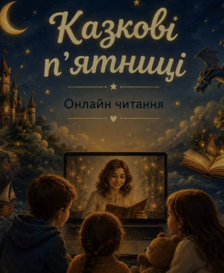 Онлайнові читання для дітей «Казкові пʼятниці»