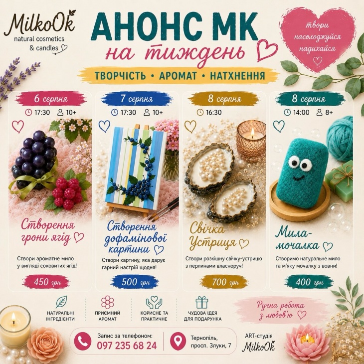 Творчий тиждень у ART-студії MilkoOk!