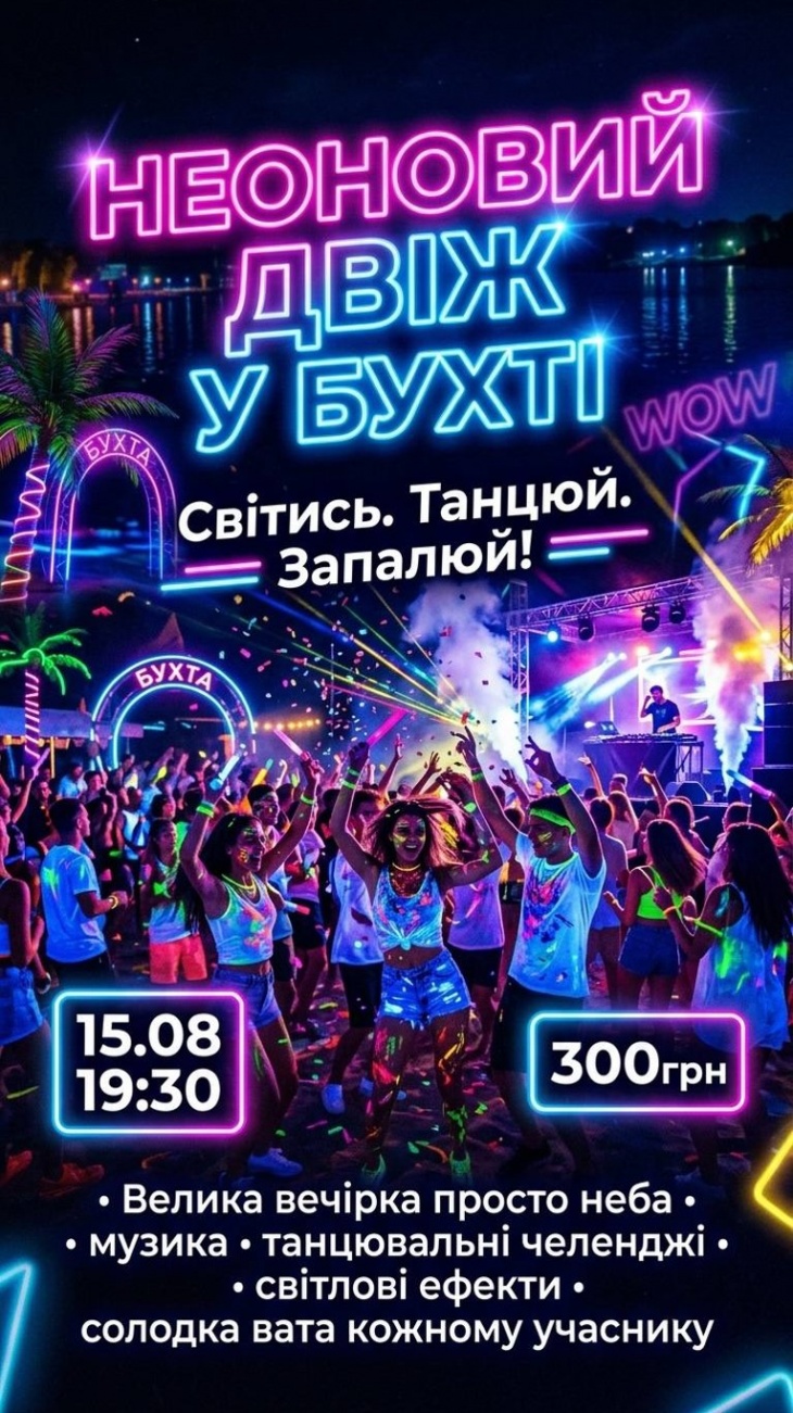 НЕОНОВЫЙ ДВИЖ В БУХТЕ НЕОНОВЫЙ ДВИЖ В БУХТЕ