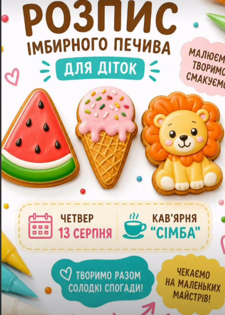 МАЙСТЕР КЛАС З РОЗПИСУ ІМБИРНОГО ПЕЧИВА