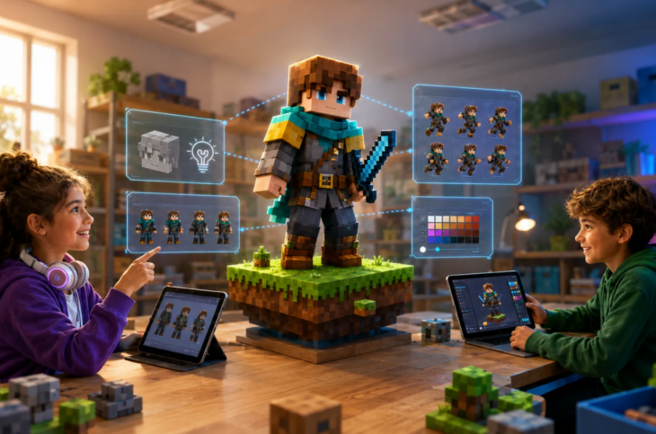 Створення персонажа з Minecraft за допомогою Штучного інтелекту