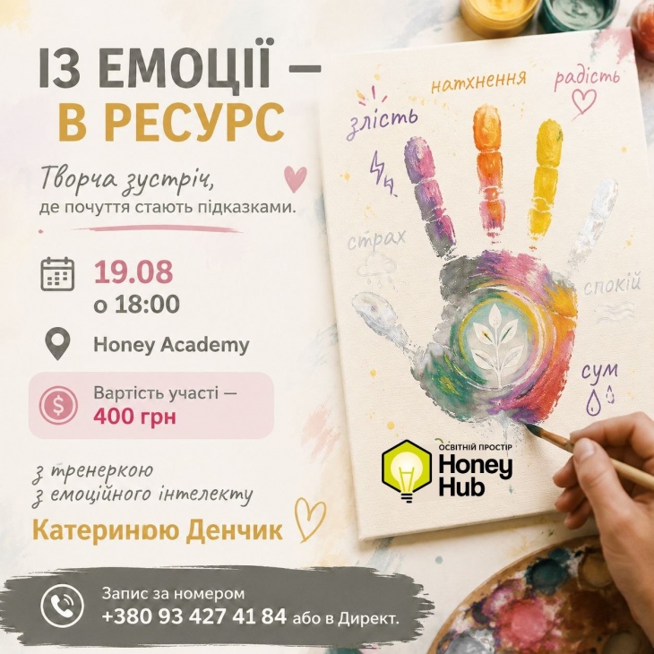 Із емоції — в ресурс. Творча зустріч, де почуття стають підказками